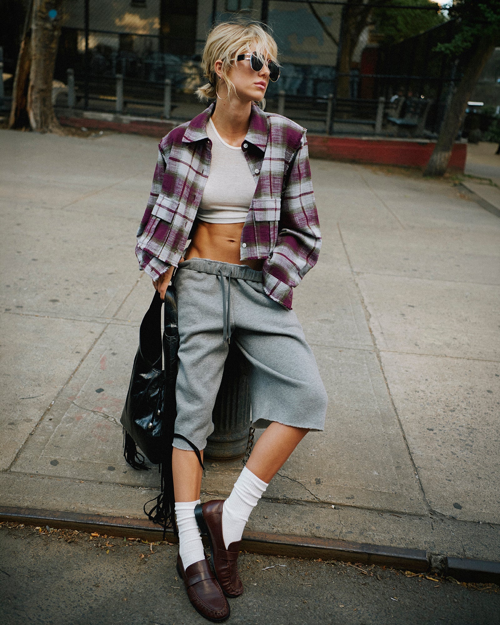 FLEECE SWEAT SHORT LIGHT HEATHER GREY